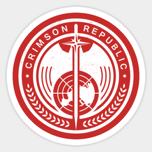 Crimson Republic Patch Sticker